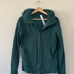 Lululemon Scuba Zip Up Women's Green Hoodie Jacket size 6